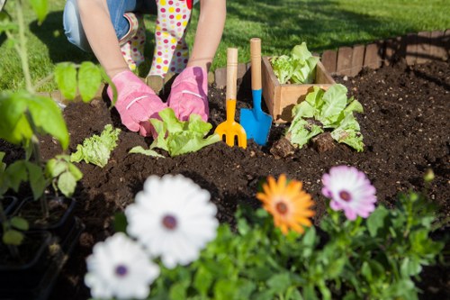 Garden materials prepared for transfer station recycling